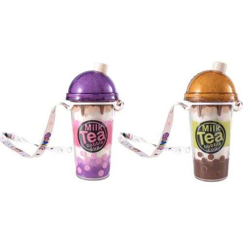 Milk Tea Cup Shaped Kids Children Wedding Party Water Bubble Machine Gun Electric Automatic Soap Bubble Blower Outdoor Bath Toy