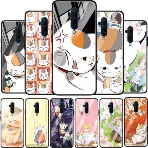 Natsume Yuujinchou Cat Tempered Glass Cover For OnePlus Z 7 8 9 7T 8T 9R Nord 5G Pro Silicone Phone Case Coque