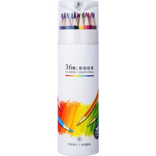 12/24/36/48 Colour Pencils Natural Wood Colored Pencils Drawing Pencils For School Office Artist Painting Sketch Supplies