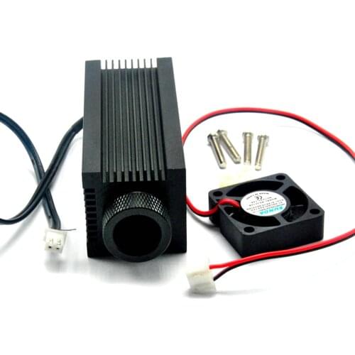 Focusable Laser Diode Module Host Diode Housing for C Mount Laser Diode with Heatsink and Glass Lens 33x80mm