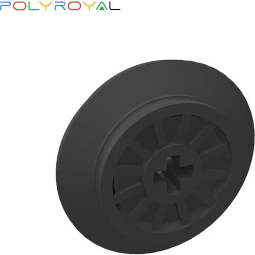 POLYROYAL Building Blocks Technology parts Train parts axle hole wheels 10 PCS Educational toy for children 57999