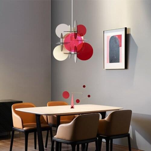Creative personality colorful childrens room chandelier Post-modern living room restaurant bedroom model room showroom lighting