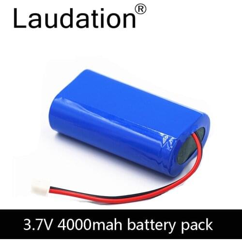 Laudation 3.7V Battery Pack 4000mAh 18650 Battery 4Ah Rechargeable Batteries For CCTV/Loudspeakers/Robot/Lamps