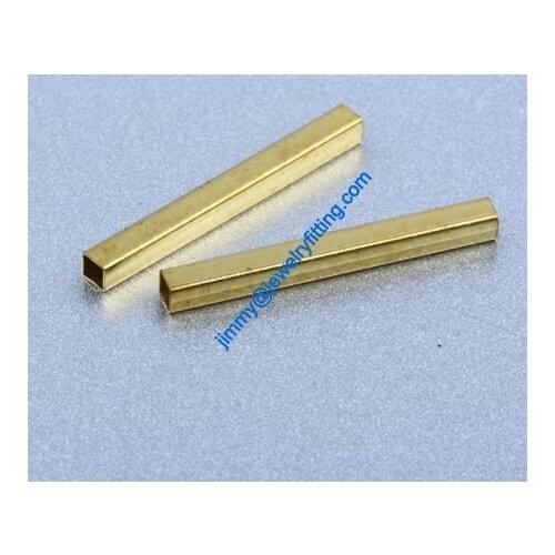 Copper Tube Conntctors Tubes jewelry findings mm ship free 2*2*20mm 10000pcs Square shape copper tube Spacer beads