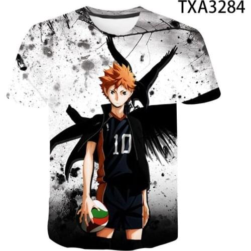 New Summer Tops Men Women Children T shirt Anime Haikyuu Hinata Shoyo 3D Printed T-shirt Casual Boy Girl Kids Tops Cool Tee