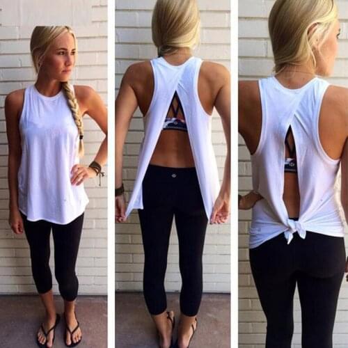 Solid Color Irregular Summer Tank Tops Sexy Women Back Split Shirts Sleeveless Tank O Neck Camis Femme Tops Sexy Clubwear