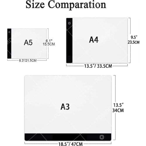PDMDOG Diamond Painting A3/A4/A5 Led Light Pad Board for Diamond Art Painting Tools Led Lamp USB Powered Diamond Embroidery Tool