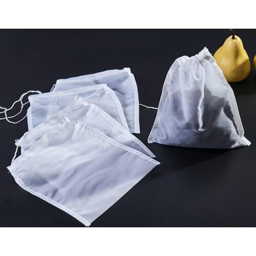 Beer Brew Bag Home Brew Filter Bag With String Malt Mash Bag Fine Mesh Nylon Food Strainer Bag Filter Bag For Nut Milk Juice