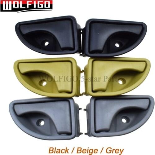 WOLFIGO 82002478 2Pcs For Renault Kangoo 97-07 Twingo 93-07 Door Handles Interior LEFT & RIGHT 8200259376,8200259377