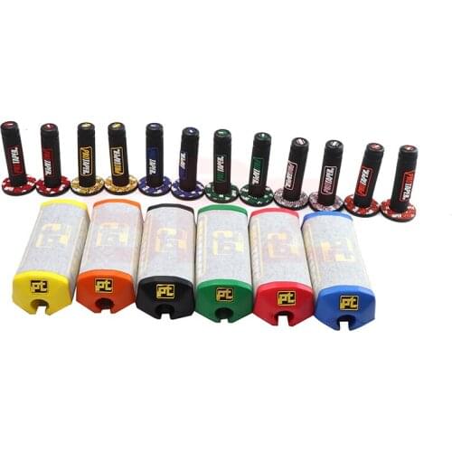 Handle Grip with Pro Taper Handlebar Pad Fat Bar Chest Protector Cross Fit 1-1/8 Handlebar Motocross Pit Bike