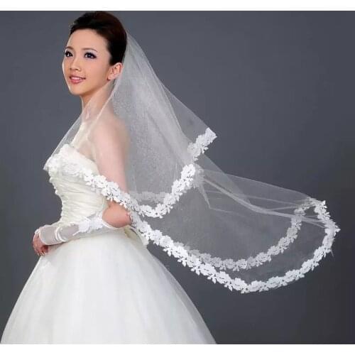 Wedding Bridal Veil Transparent Mesh Bride Veil Head Veil for Bride Marriage Wedding Accessories