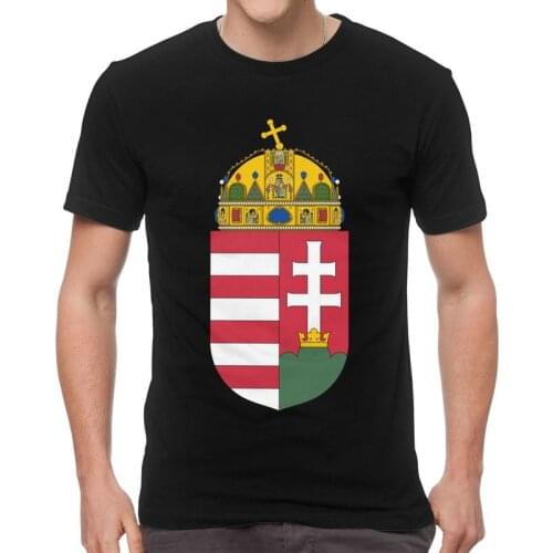 Hungary Coat Of Arms T Shirt Men Cotton Printing T-shirt Streetwear Tshirt Short Sleeve Hungarian Patriotic Tee Tops