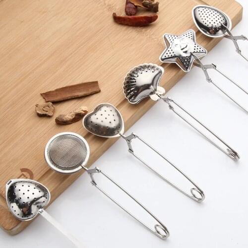 Stainless Steel Line Handle Tea Ball Bulk Tea Filter Tea Drip Handle Seasoning Hot Pot Ball Infuser Humanized Handle Design