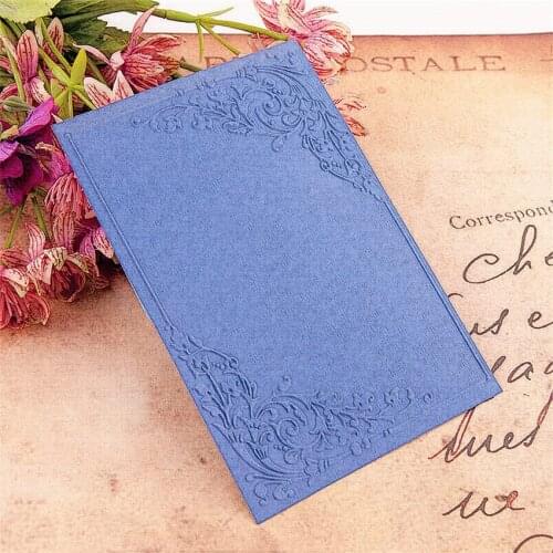 10.5x14.8 Flower edge Embossing folders Plastic bump Scrapbooking DIY Template Fondant indentation Cake Photo Album Card Make