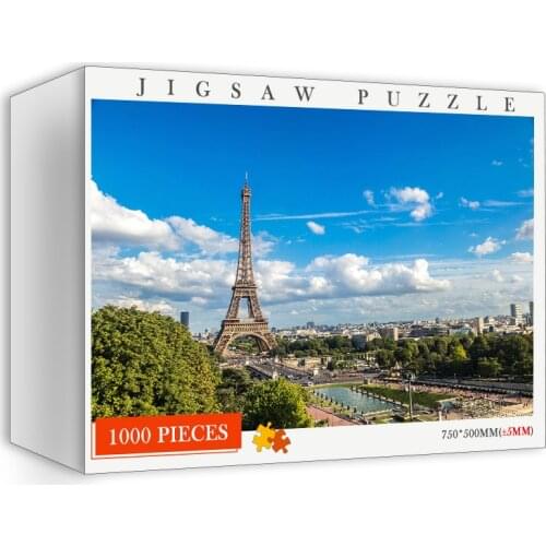 1000 Pieces High Definition Wooden Jigsaw Puzzles World Famous Architectural Landscape Adults Puzzle Toys Customized DIY Puzzles