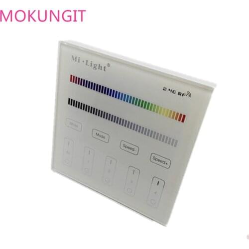 2.4G Mi-light B3 T3 model 4-Zone RGB RGBW Wall Hanging LED Touch Switch Panel Remote Controller for MI LIGHT RGBW RGB Controller
