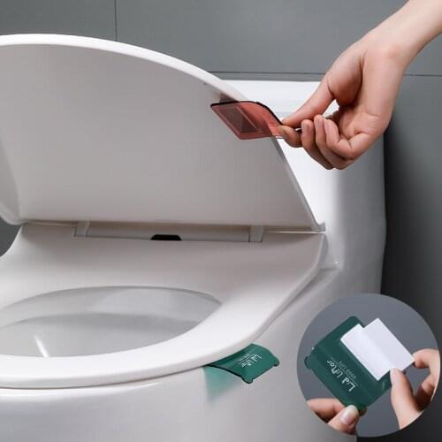2 Pieces Toilet Seat Lifter Toilet Lid Lifter Sanitary Closestool Cover Handle Bathroom Accessories Home Cleaning Tools