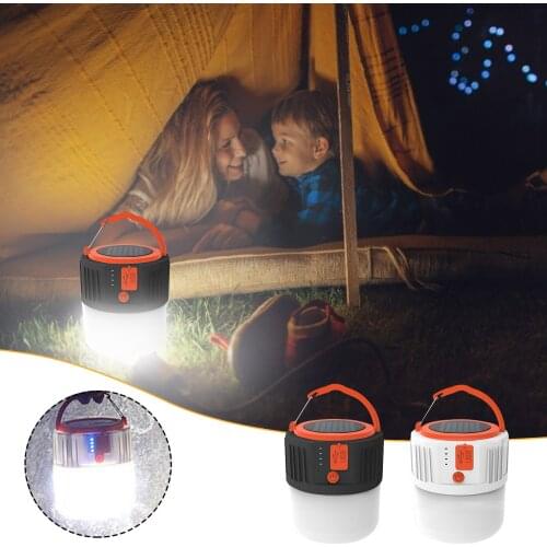 2021 Hot Sale New Led Camping Light Multifunctional Outdoor Rechargeable Usb Emergency Light White And Black Feu De Camp