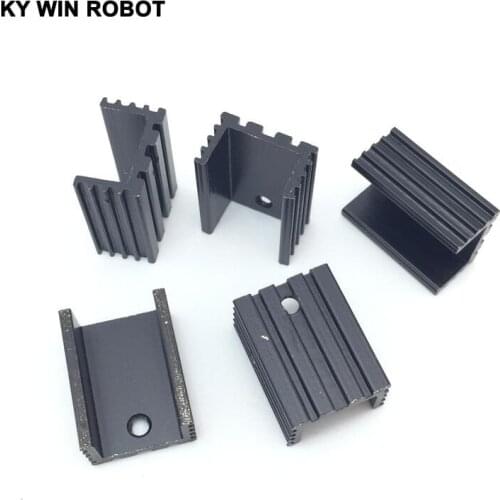 5pcs Free Shipping Aluminium TO-220 Heatsink TO 220 Heat Sink Transistor Radiator TO220 Cooler Cooling 20*10*15MM