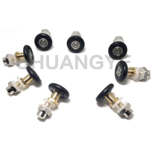 8 Pcs/Set Door Roller Pulley Replacement Shower 25mm Wheel Diameter For shower pulley Free shipping