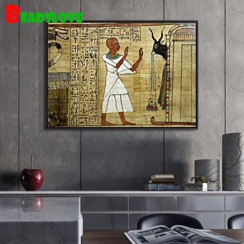 African Woman Egyptian Pharaoh Full Square Round Drill 5D DIY Diamond Painting Embroidery diamond mosaic puzzle Cross Stitch