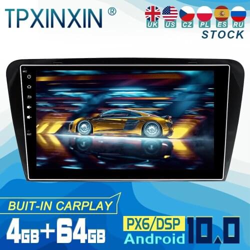 For Skoda Octavia 2014-2017 Android 10 Carplay Radio Player Car GPS Navigation Head Unit Car Stereo WIFI DSP BT