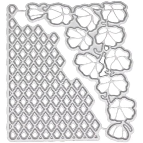 Flower Background Metal Cutting Dies Stencil DIY Scrapbooking Album Stamp Paper Card Embossing Craft Decor