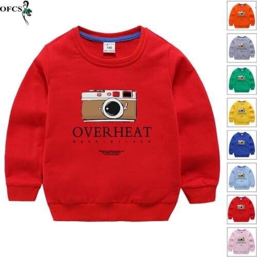 Toddler Boys Girls Clothes Childrens Hoodies Kids Catoon Sweatshirts Toddler Cotton Pullover Tops Autumn Fashion Casual Outwear
