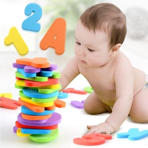 Baby Bath Puzzle Toy 26pcs English Letters+10pcs Numbers Set for Maths Game for Kids Boys Girls Gifts Education Toys