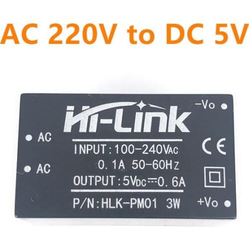 HLK-PM01 AC-DC 220V to 5V mini power supply module intelligent household switch power supply module