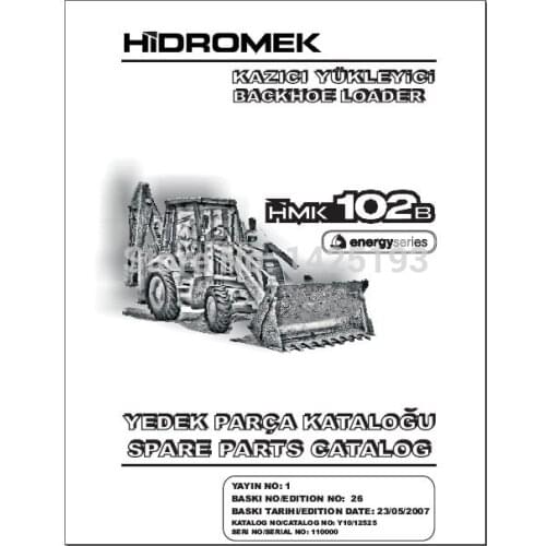 Hidromek spare part catalogs, Hidromek service manual, wiring diagrams, operation and maintenance manuals