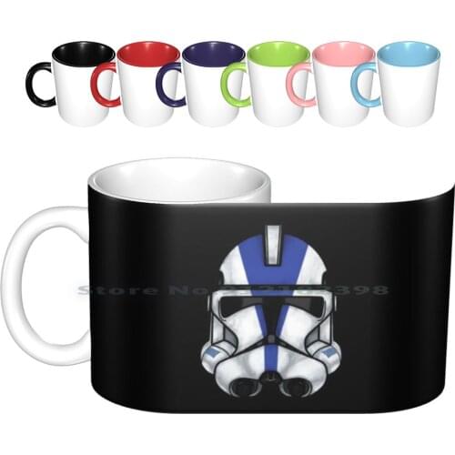 Clone Helmet Ceramic Mugs Coffee Cups Milk Tea Wars Clone Clone Wars Clone Trooper Trooper Helmet Clone Helmet Jedi Sith Knight