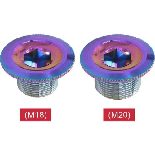 M18 M20 Bicycle Crank Bolt Cover Cap Waterproof Aluminum Crankset Nut Screw