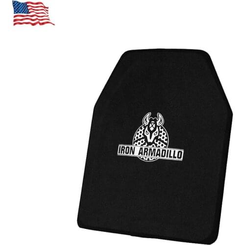 IRON ARMADILLO Bulletproof Plate NIJ Level IIIA UHMWPE Stand Alone 10x12x2/5 inch single curve fast shipping