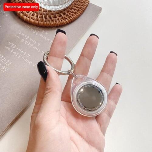 The new Airtags all-inclusive transparent protective case for Apple Locator Tracker anti-lost keychain case