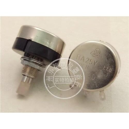 Original new 100% RA25Y 20F L1.0 B102 wire wound single potentiometer B1K with handle length 20MMF (SWITCH)