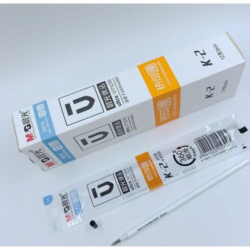 5 Pieces/Lot) M&G Plastic Erasable Gel Pen Refill 0.5mm Rod Magic Blue Ink Writing Tools School Office Supplies Stationery