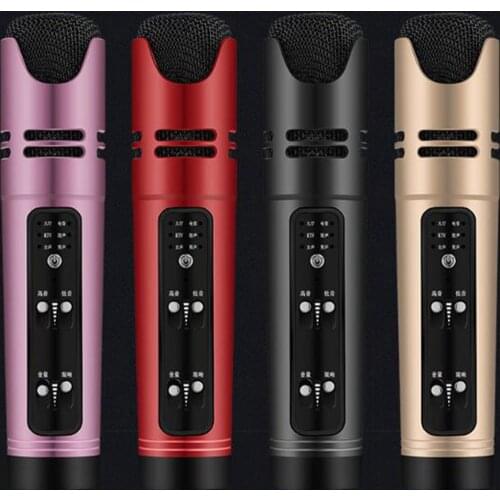 Portable Wireless Karaoke Microphone Portable KTV Karaoke Mic with Speaker Singing Parties Singing Microphones