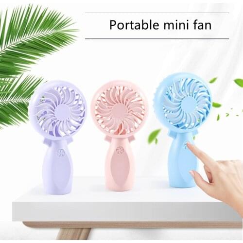 Mini USB Fan Portable Handheld Ventiladors Rechargeable Built-in Battery Handy Air Cooling Fan For Outdoor Home