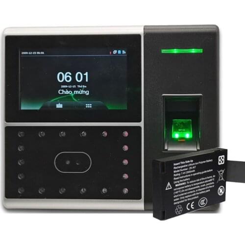 Original ZK Uface302 Fingerprint Facial Face Recognition Time Attendance System TCP/IP Access Control Optional Backup Battery