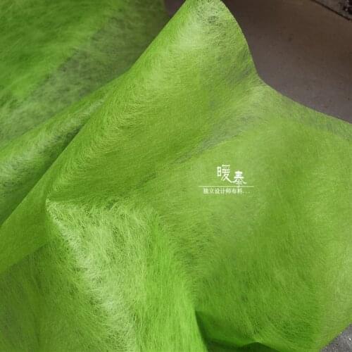 Green Linear Texture Fabric DIY Patches Artificial Flower Decor Photo Props Background Clothes Creative Designer Fabric