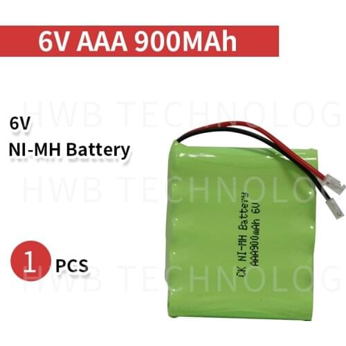 1 PCS/lot Original New 6V AAA 800mAh Ni-Mh Ni-Mh Rechargeable Battery Pack With Plugs Free Shipping
