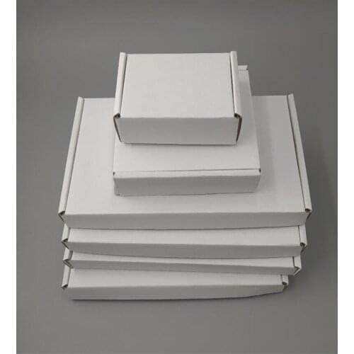 11*10*2.5cm White Packaging Box Tab Locking Mailer Box Corrugated Cardboard Shipping Mailer White Packaging Delivery Boxes