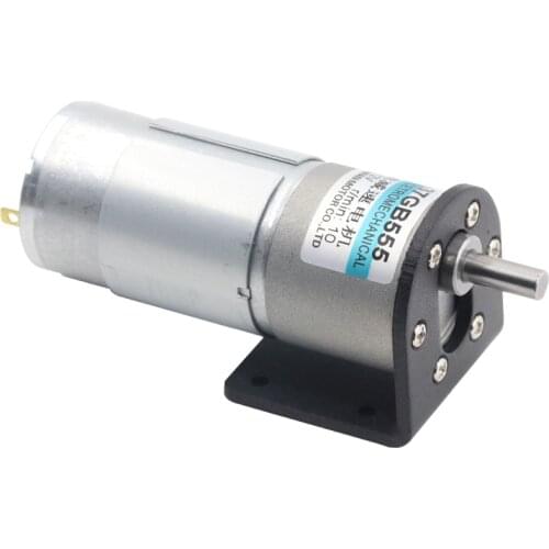 12V24V XD-37GB555 DC gear reducer motor 15W low speed brush motor can be reversible motor adjustable speed