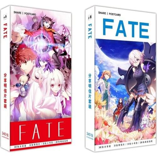 180pcs/Set Japanese Anime Fate/stay Night Paper Postcard/Greeting Card/Message Card/Birthday Letter Envelope Gift Card