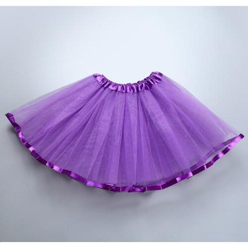 2020 Sweet Girls Tutu Skirts Baby Girls Fluffy Pettiskirts purple Skirt Princess Girl Ball Gown skirt Dance Wear Party Clothes