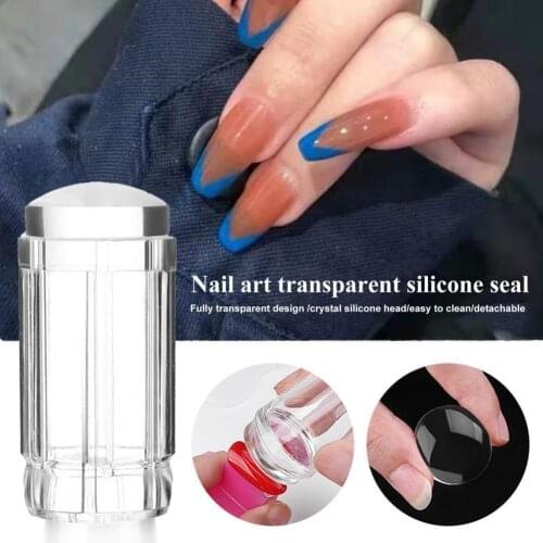 5 Colors Nail Stamper Detachable Artwork Making Non-Deformed with Scraper Silicone Seal Nail Stamping Printing Tips Tool