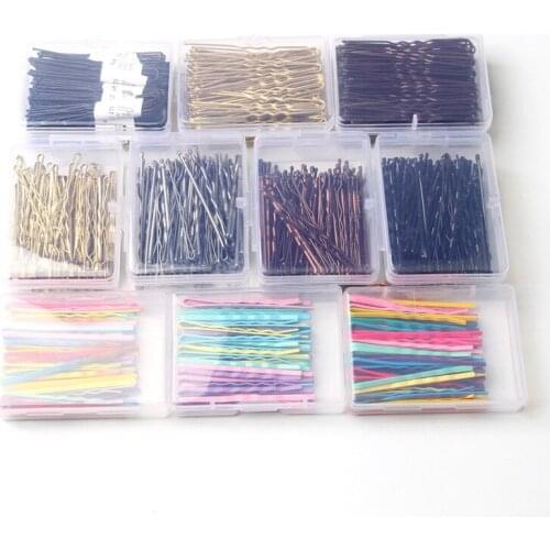 50/100pcs Colorful Hairpins For Women Hair Clip Lady Bobby Pins Invisible Wave Hairgrip Barrette Hair Clips Accessories F68749