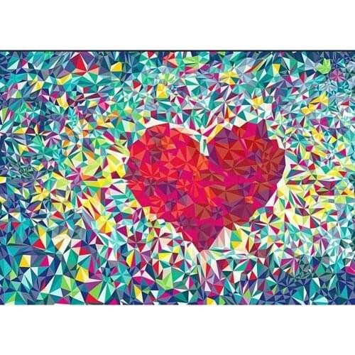 5D DIY Diamond Painting Cross Stitch Kit Square Round Rhinestones Mysterious Modern Red Love Living Room Decor