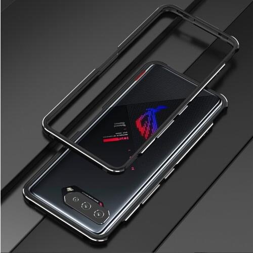Aluminum Bumper Case For Asus ROG Phone 5 Ultimate Pro Luxury Metal Camera Lens Protector For ROG Phone 3 Metal Phone Frame Case